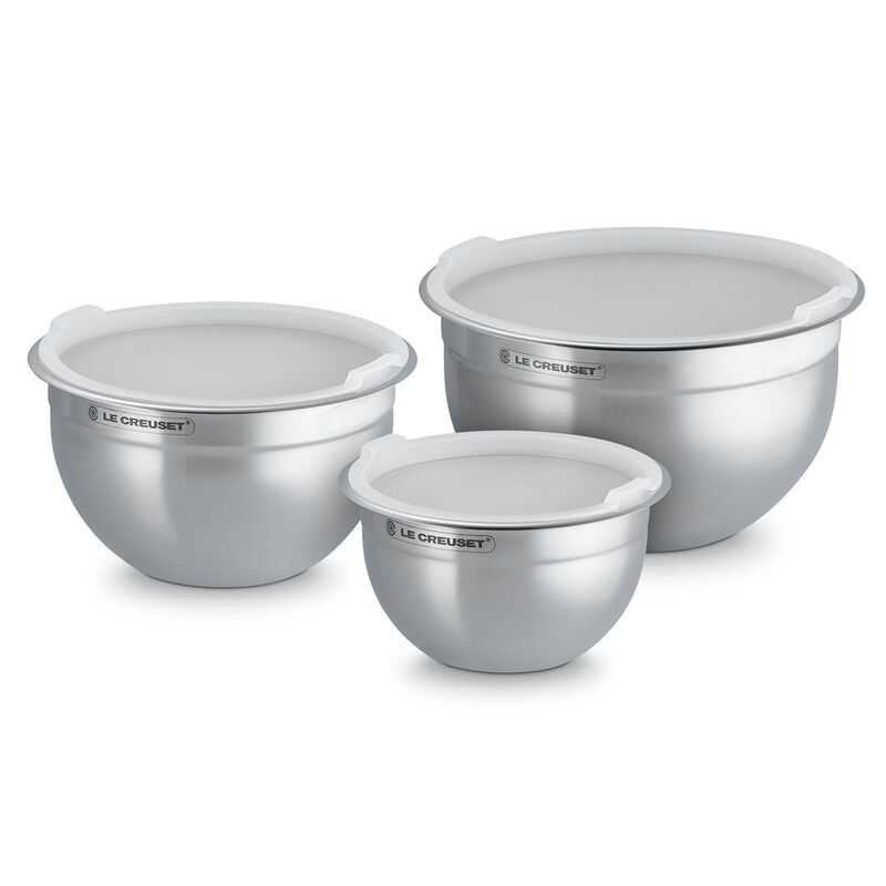 Le Creuset Stainless Steel Mixing Bowl Set 19/23/27cm image number 2
